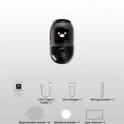 Wild u0026 Free Gear Autozubehör|Automobilindustrie-360 AI Motion Dash Cam – Vollsicht-Autokamera