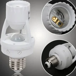 Comfort u0026 Style Gadgets Für Zuhause-360° Bewegungssensor LED-Steckdosenschalter - Drehbarer Lampensockel