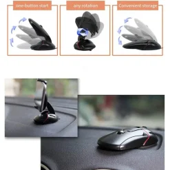 Wild u0026 Free Gear Autozubehör|Automobilindustrie-360° drehbarer, faltbarer Autotelefonhalter - Armaturenbretthalterung