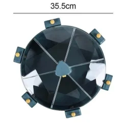 Space Savvy Küche & Esszimmer-360° drehbarer, wandmontierter Getreidevorratsbehälter