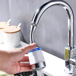 The Culinary Kit Küche & Esszimmer-360° drehbarer Wasserhahnkopf mit Spritzschutz – Sprühaufsatz für die Küchenspüle