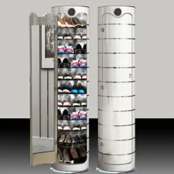Comfort u0026 Style Gadgets Für Zuhause-360° drehbares Schuhregal – Desinfektions-Organizer für Schuhe