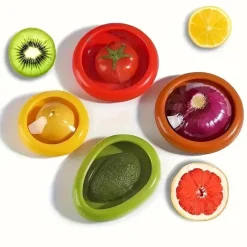 Timeless Touch Küche & Esszimmer-4 große Aufbewahrungsbehälter aus Silikon – wiederverwendbar und kühlschrankfest