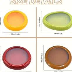 Timeless Touch Küche & Esszimmer-4 große Aufbewahrungsbehälter aus Silikon – wiederverwendbar und kühlschrankfest