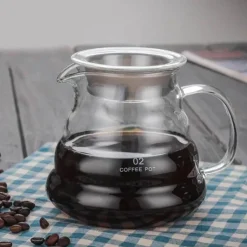 Tom Küche & Esszimmer-800 ml Kaffeekessel aus Glas – Stilvoller Cloud Brew Pot für perfektes Brühen