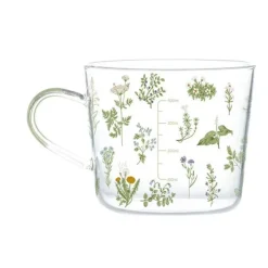 Plates u0026 More Küche & Esszimmer-500 ml Messbecher aus Glas – Küchenmessbecher mit Henkel