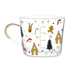 Plates u0026 More Küche & Esszimmer-500 ml Messbecher aus Glas – Küchenmessbecher mit Henkel