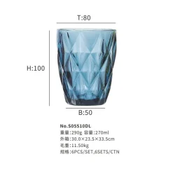 Plates u0026 More Küche & Esszimmer-240 ml Partygläser – Trinkgeschirr für kalte Getränke bei Zusammenkünften