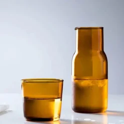 Plates u0026 More Küche & Esszimmer-500 ml Teekanne aus Borosilikatglas – kreative Tasse für kaltes Wasser und Milch