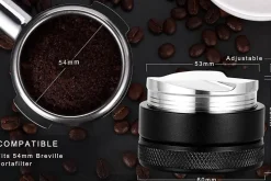 Tom Küche & Esszimmer-54 mm Espresso-Leveler-Kaffeeverteiler für Breville-Siebträger – Perfektionieren Sie Ihren Aufguss