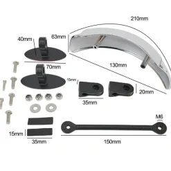 Decor Fahrräder & Verkehr-180° Motorrad-Toter-Winkel-Spiegel – Sicherheits-Rückspiegel