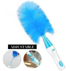 The Blissful Bath Badezimmer-360° rotierende elektrische Staubbürste – verstellbares Reinigungswerkzeug für einfaches Staubwischen