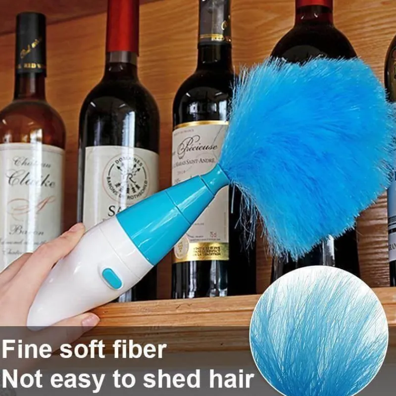 The Blissful Bath Badezimmer-360° rotierende elektrische Staubbürste – verstellbares Reinigungswerkzeug für einfaches Staubwischen