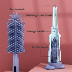 The Culinary Kit Küche & Esszimmer-360° rotierende Reinigungsbürste für Babyflaschen – effizientes Reinigungswerkzeug für Flaschen