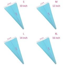 The Culinary Kit Küche & Esszimmer-4 Stück wiederverwendbare DIY-Spritzbeutel