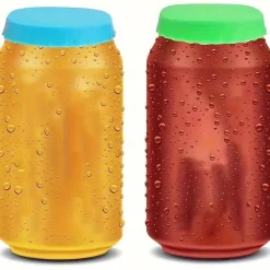 Timeless Touch Küche & Esszimmer-6 wiederverwendbare Silikondeckel für Getränkedosen – langlebig und auslaufsicher