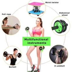 The Relaxation Nook Fitness-Gadgets|Gesundheits- Und Entspannungstools-AB Roller - Rumpfkrafttrainer mit Doppelrädern