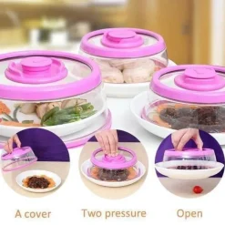 The Culinary Kit Küche & Esszimmer-Abdeckung für sofortiges Vakuumieren von Lebensmitteln – einfache Aufbewahrungslösung