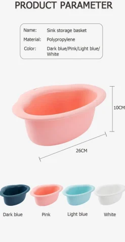 The Culinary Kit Küche & Esszimmer-Abflusskorb für die Küchenspüle – Organizer mit einfachem seitlichen Zugriff