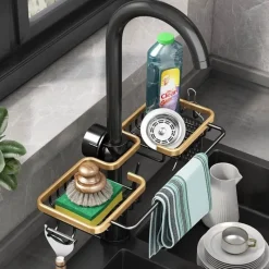 The Culinary Kit Küche & Esszimmer-Abflussregal-Organizer für die Spüle – Aufbewahrungslösung für die Küche