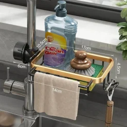 The Culinary Kit Küche & Esszimmer-Abflussregal-Organizer für die Spüle – Aufbewahrungslösung für die Küche