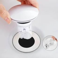 The Blissful Bath Badezimmer-Abflusssieb - Universeller Anti-Geruchs-Pop-Up-Insektenblocker