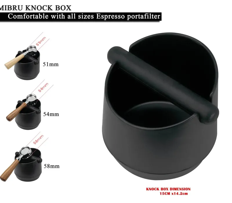 Tom Küche & Esszimmer-Abklopfbehälter für Espressosatz – unverzichtbarer Kaffeesatzbehälter für Baristas