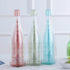 The Culinary Kit Küche & Esszimmer-Abnehmbare Trinkgläser mit Flasche - Kreatives Getränkeset