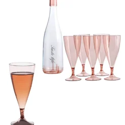 The Culinary Kit Küche & Esszimmer-Abnehmbare Trinkgläser mit Flasche - Kreatives Getränkeset