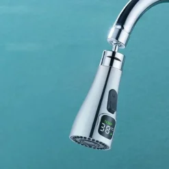 Tranquil Waters Badezimmer|Küche & Esszimmer-Abnehmbarer LED-Wasserhahnkopf als Ersatz – Thermo Sense-Zubehör