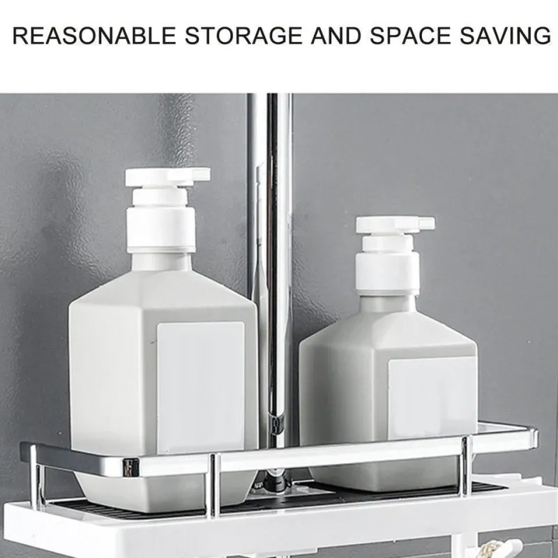 The Blissful Bath Badezimmer-Abnehmbares Duschregal – Elegantes Badezimmer-Organizer-Gestell