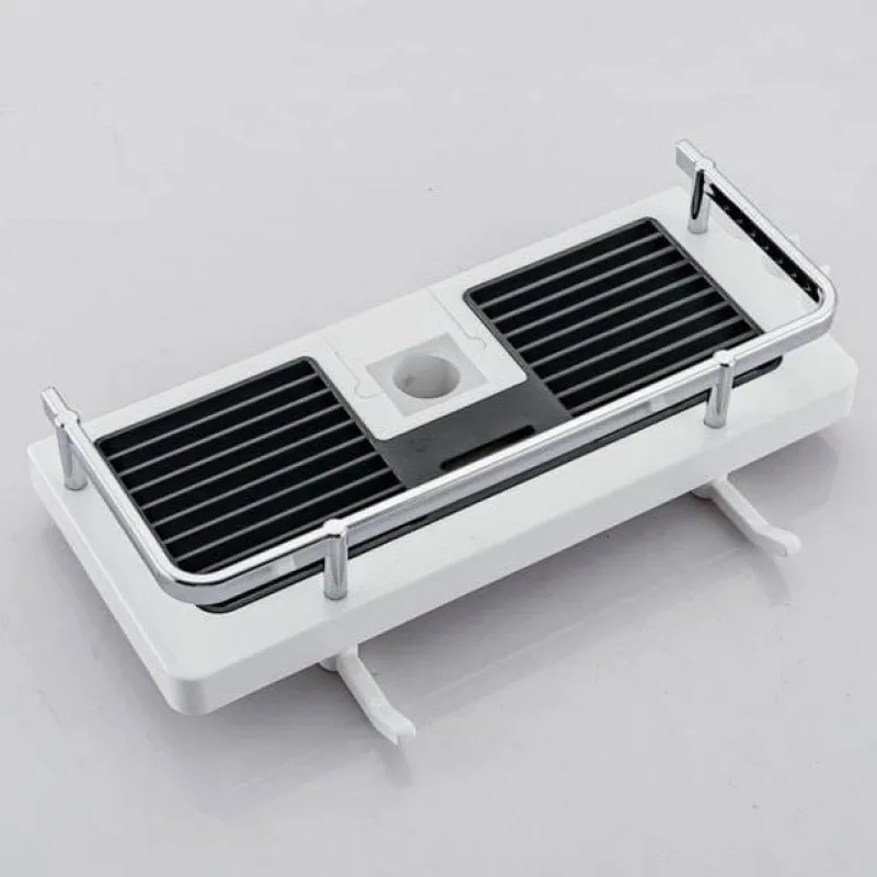 The Blissful Bath Badezimmer-Abnehmbares Duschregal – Elegantes Badezimmer-Organizer-Gestell