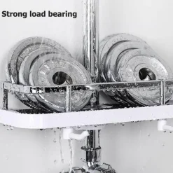 The Blissful Bath Badezimmer-Abnehmbares Duschregal – Elegantes Badezimmer-Organizer-Gestell