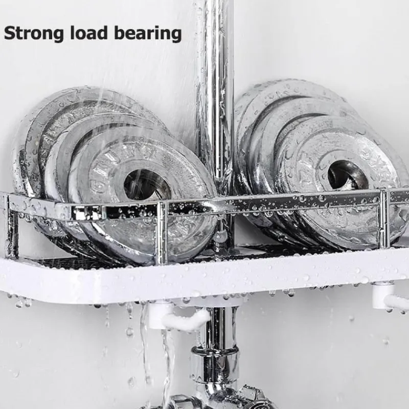 The Blissful Bath Badezimmer-Abnehmbares Duschregal – Elegantes Badezimmer-Organizer-Gestell