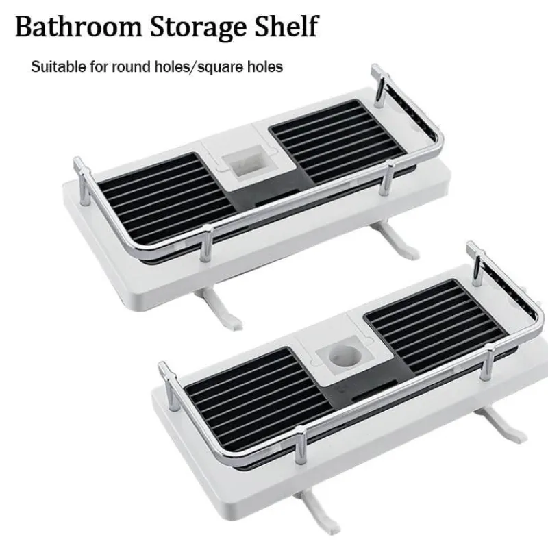 The Blissful Bath Badezimmer-Abnehmbares Duschregal – Elegantes Badezimmer-Organizer-Gestell