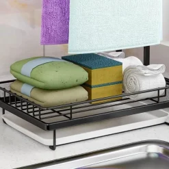 Space Savvy Küche & Esszimmer-Abnehmbares Organizer-Gestell für die Küchenspüle – platzsparende Aufbewahrungslösung