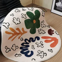 Warm Weaves Boden & Teppiche-Abstrakter runder Teppich - Dekorative Kunstmatte