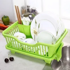 The Culinary Kit Küche & Esszimmer-Abtropfgestell – Organizer für die Küchenspüle