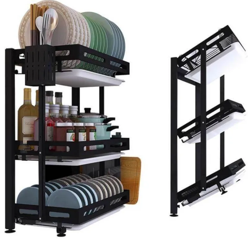 Deco Küche & Esszimmer-Abtropfgestell aus Edelstahl, faltbar, Küchen-Trockengestell