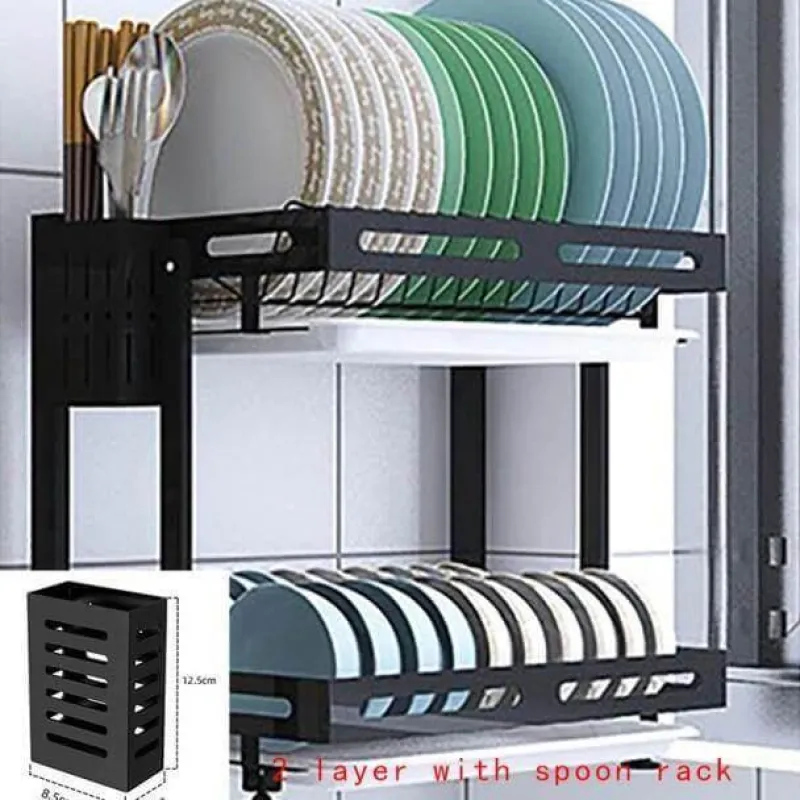 Deco Küche & Esszimmer-Abtropfgestell aus Edelstahl, faltbar, Küchen-Trockengestell