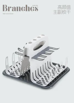 Space Savvy Küche & Esszimmer-Abtropfgestell für Babyflaschen – Mehrschichtiger Organizer für Fütterungszubehör