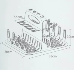 Space Savvy Küche & Esszimmer-Abtropfgestell für Babyflaschen – Mehrschichtiger Organizer für Fütterungszubehör