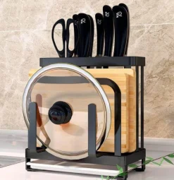 Space Savvy Küche & Esszimmer-Abtropfgestell für Utensilien aus Edelstahl – Küchen-Organizer für Kochgeschirr