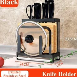 Space Savvy Küche & Esszimmer-Abtropfgestell für Utensilien aus Edelstahl – Küchen-Organizer für Kochgeschirr