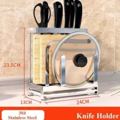 Space Savvy Küche & Esszimmer-Abtropfgestell für Utensilien aus Edelstahl – Küchen-Organizer für Kochgeschirr