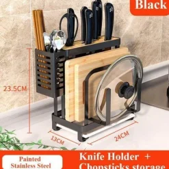 Space Savvy Küche & Esszimmer-Abtropfgestell für Utensilien aus Edelstahl – Küchen-Organizer für Kochgeschirr