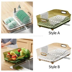 Space Savvy Küche & Esszimmer-Abtropfgestell, Gemüsekorb – platzsparender Küchen-Organizer