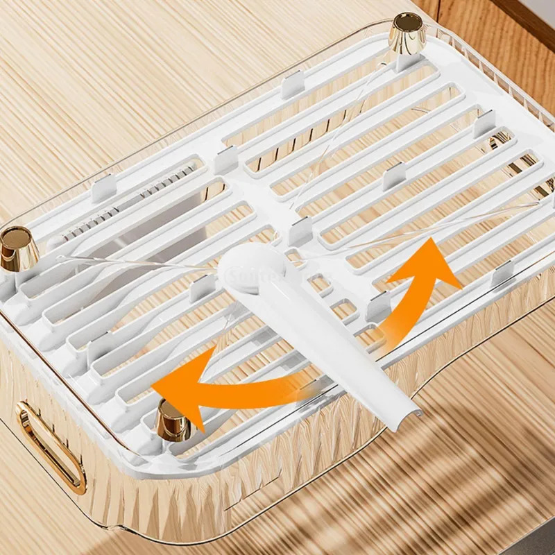 Space Savvy Küche & Esszimmer-Abtropfgestell, Gemüsekorb – platzsparender Küchen-Organizer