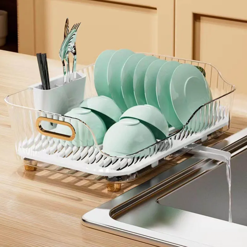 Space Savvy Küche & Esszimmer-Abtropfgestell, Gemüsekorb – platzsparender Küchen-Organizer