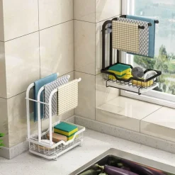 The Culinary Kit Küche & Esszimmer-Abtropfgestell mit Abtropffläche – platzsparender Küchen-Organizer